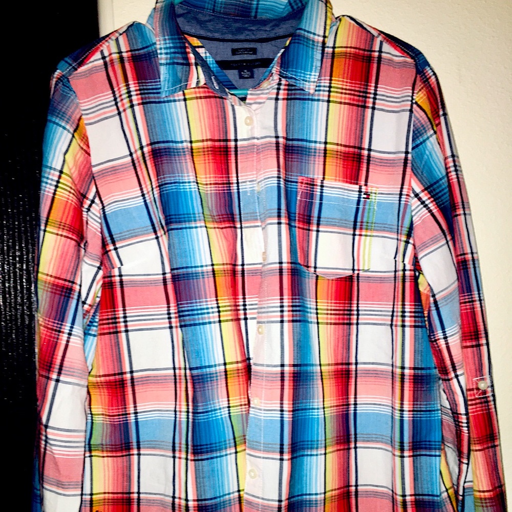 Tommy Hilfiger Plaid Button Up